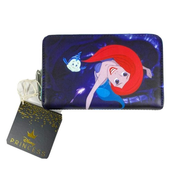 Loungefly Disney The Little Mermaid Princess Scene Zip Around Wallet - Picture 1 of 13